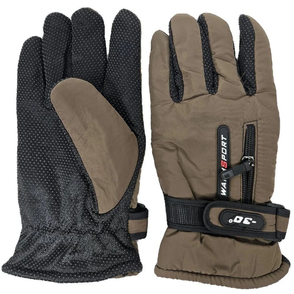 Women's Felt Lined Ski Winter Gloves, Multiple Colors, One Size 10